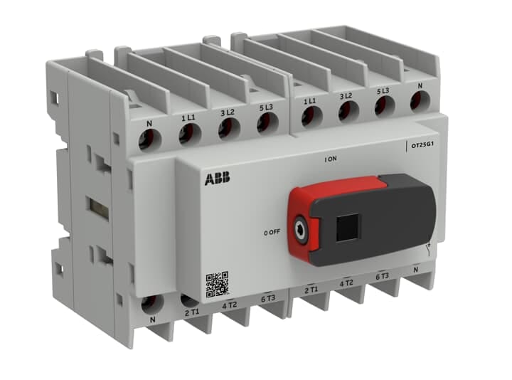 ABB SPA - ABBOT25G1-8BS OT25G1-8BS SEZ. FR1 8P BASE/DIN