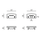 LINEA LIGHT (ILED) - ILDC-V400024 KIT TAPPI VOJO/SAGETO NERIXLENTE