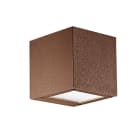 ROSSINI - RSSA.122-MA-LED-C APPLIQUE BIEMISSIONE QUADRATA MARRONE LED 4,5W 60? IP65 3000K CRI80