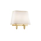 ROSSINI - RSSA.3061-2 APPLIQUE IN OTTONE ORO LUCIDO/PARALUME AVORIO 2xE27 IP20