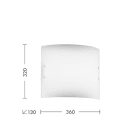 ROSSINI - RSSA.3296-37 APPLIQUE IN METACRILATO SATINATO E27 IP2