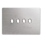 AVE - AVE44PAN04ALS PLACCA NEW STYLE ALLUMINIO NAT.4COM