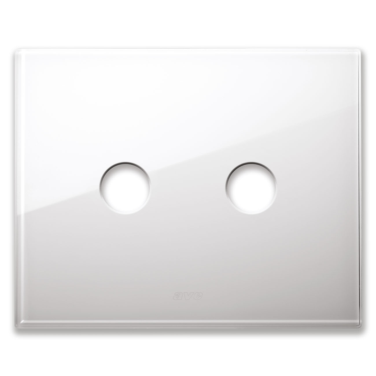 AVE - AVE44PVN02BL PLACCA NEW STYLE VETRO BIANCA  2COM