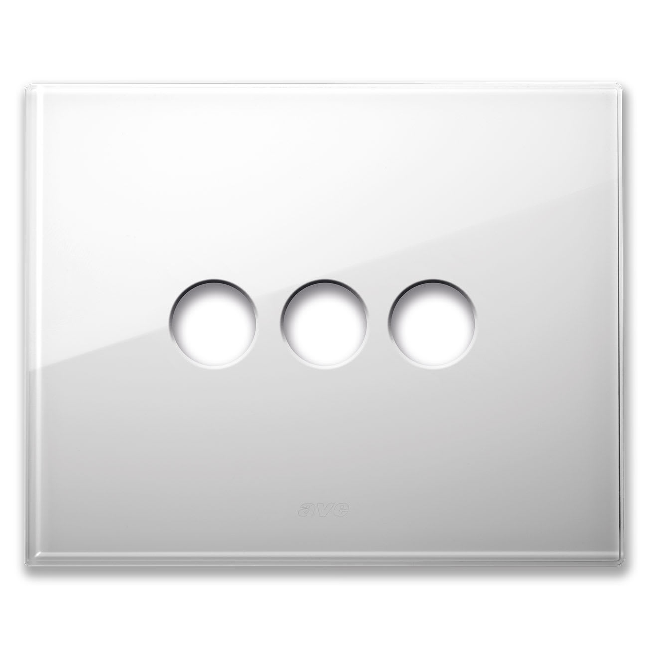 AVE - AVE44PVN03BL PLACCA NEW STYLE VETRO BIANCA  3COM