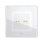 AVE - AVE44PVTC22BL PLACCA VERATOUCH BIANCA 2COM