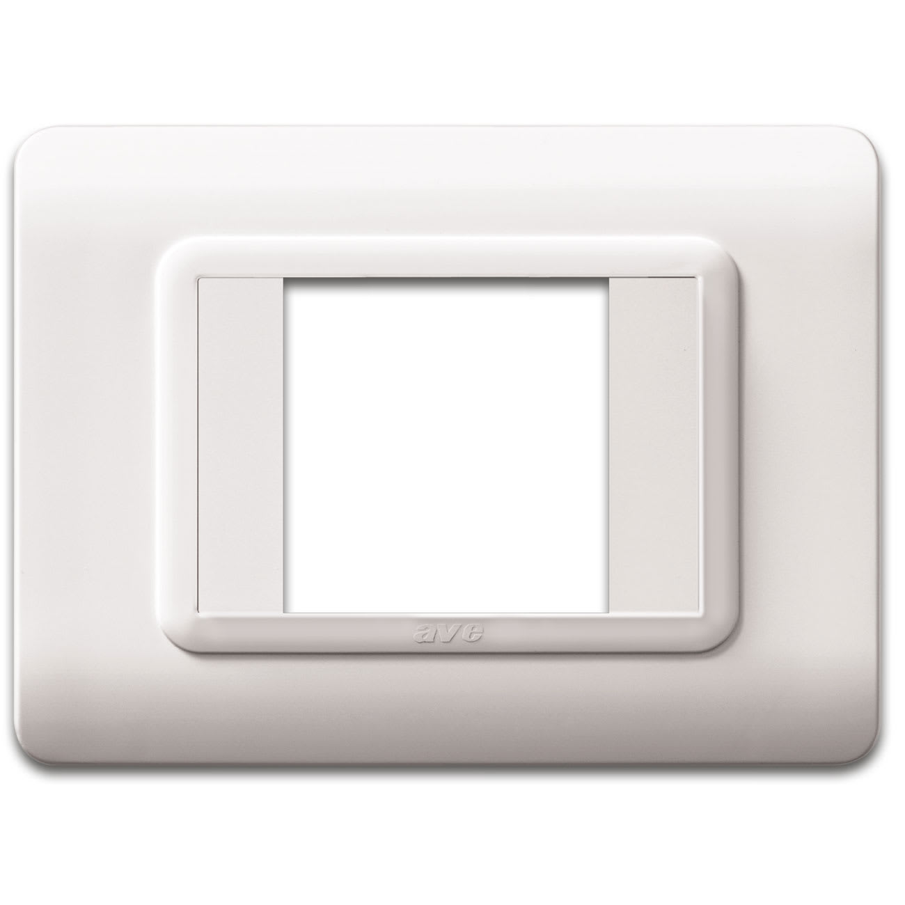 AVE - AVE44PY02B PLACCA TECN.44 BIAN.RAL9010 2M CENT