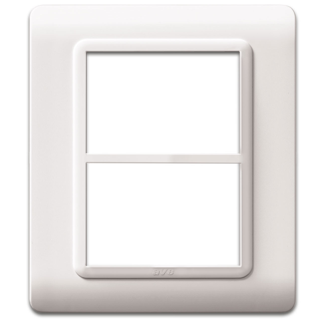 AVE - AVE44PY033B PLACCA TECN.44 BIANCO RAL9010 3+3M
