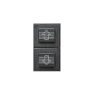 AVE - AVE45356 DOPPIO PULSANTE NA CON FRECCE NOIR