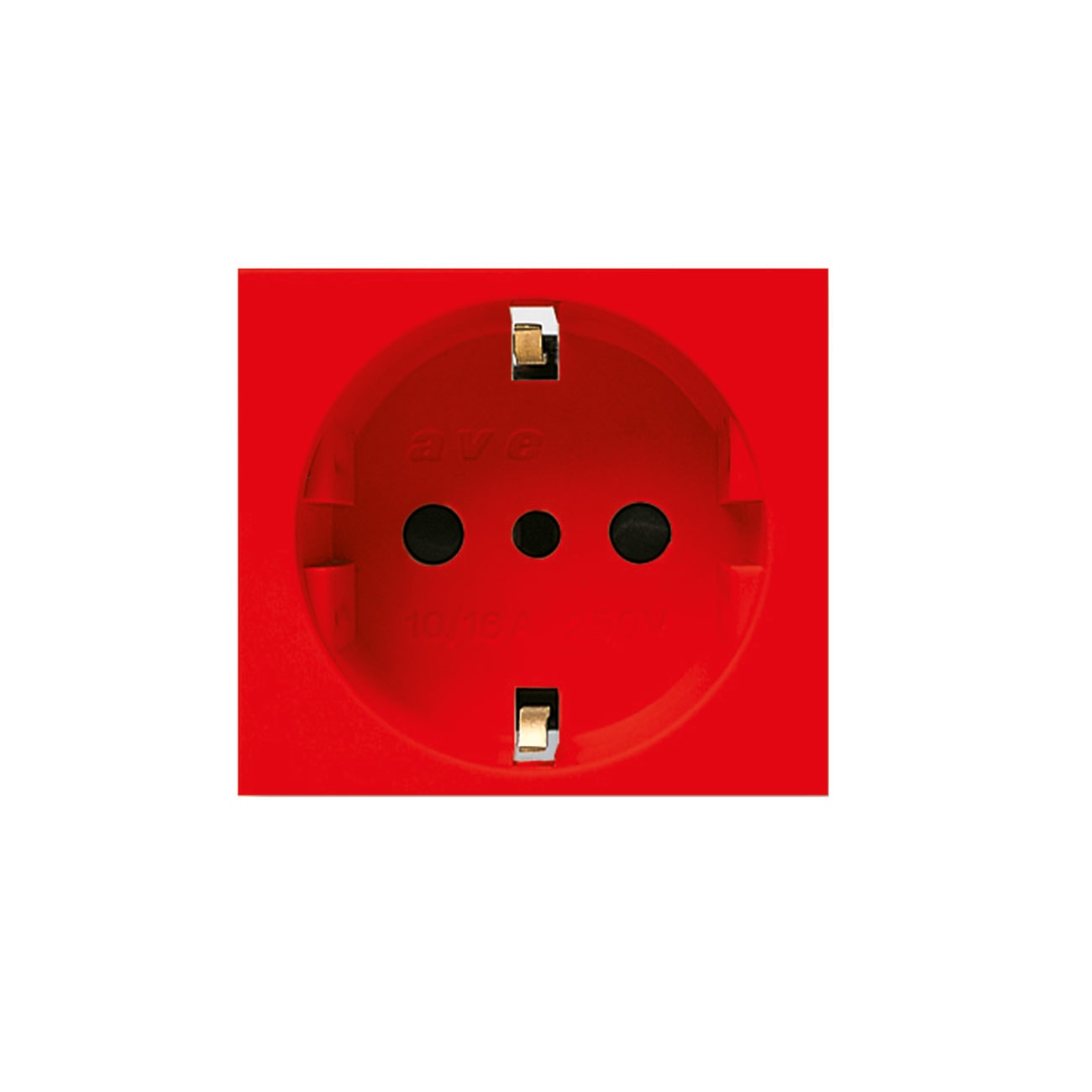 AVE - AVE45B90TSR PRESA UNEL 2P+T 16A ROSSA