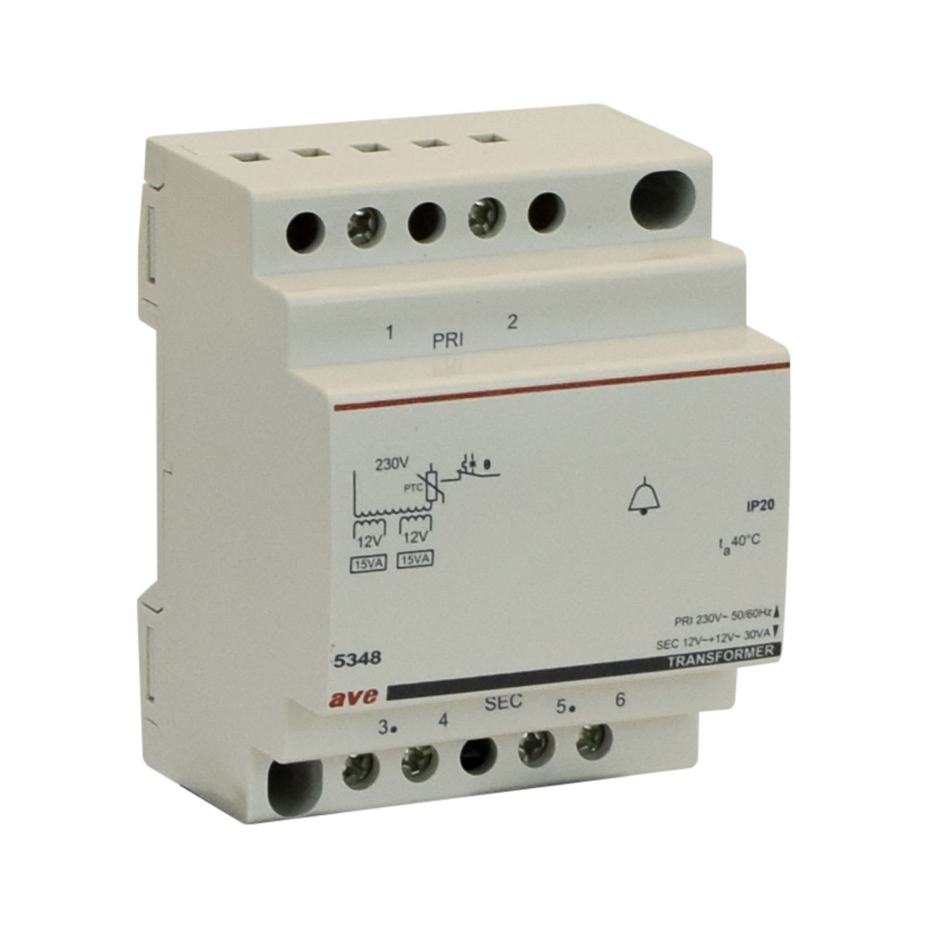 AVE - AVE5348 TRASF.VNP 230V VNS 12/24V PN30VA 4M