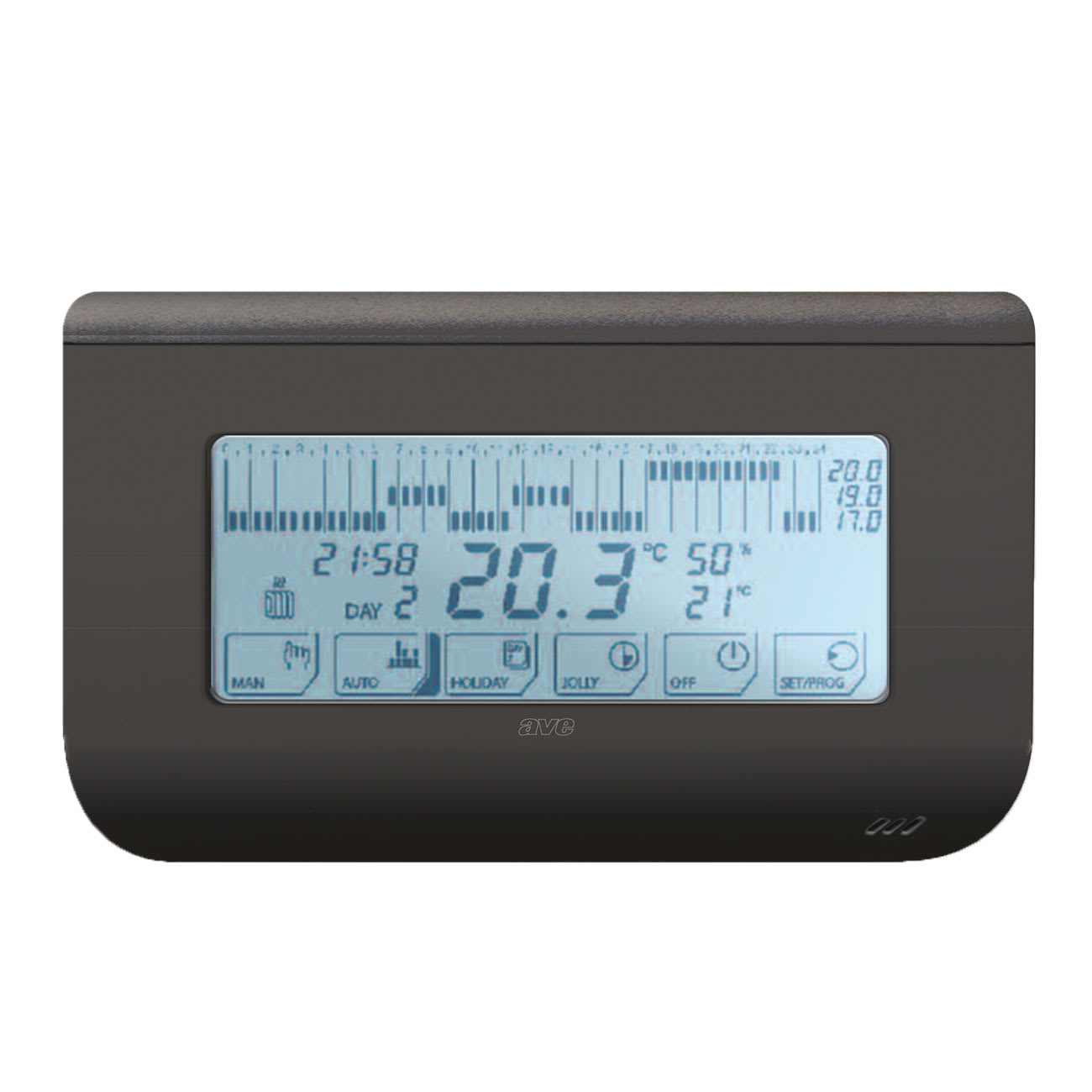 AVE - AVECRONOTC2B CRONOTERMOSTATO TOUCH PARETE LIFE