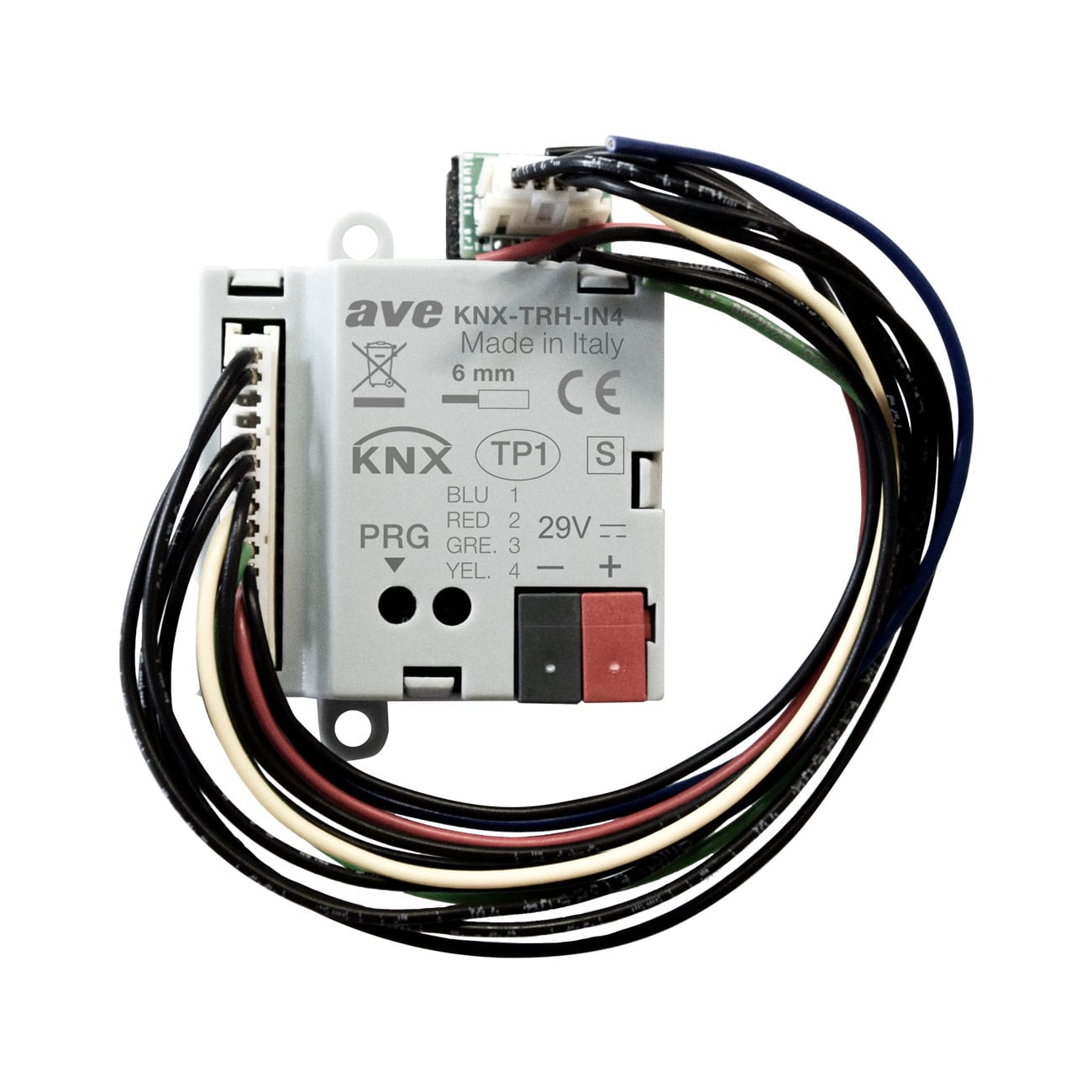 AVE - AVEKNX-TRH-IN4 SONDA TEMP/UMID KNX-FONDO SCATOLA