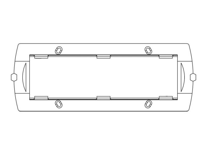 LINERGY SRL - LENA055 TELAIO ADATT. SEVEN PLAC. B-TICINO