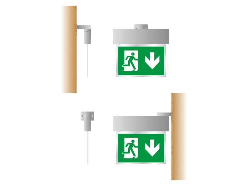 LINERGY SRL - LENA077 STAFFA GRIGIA FISSAG. MURO+BANDIERA ORIO