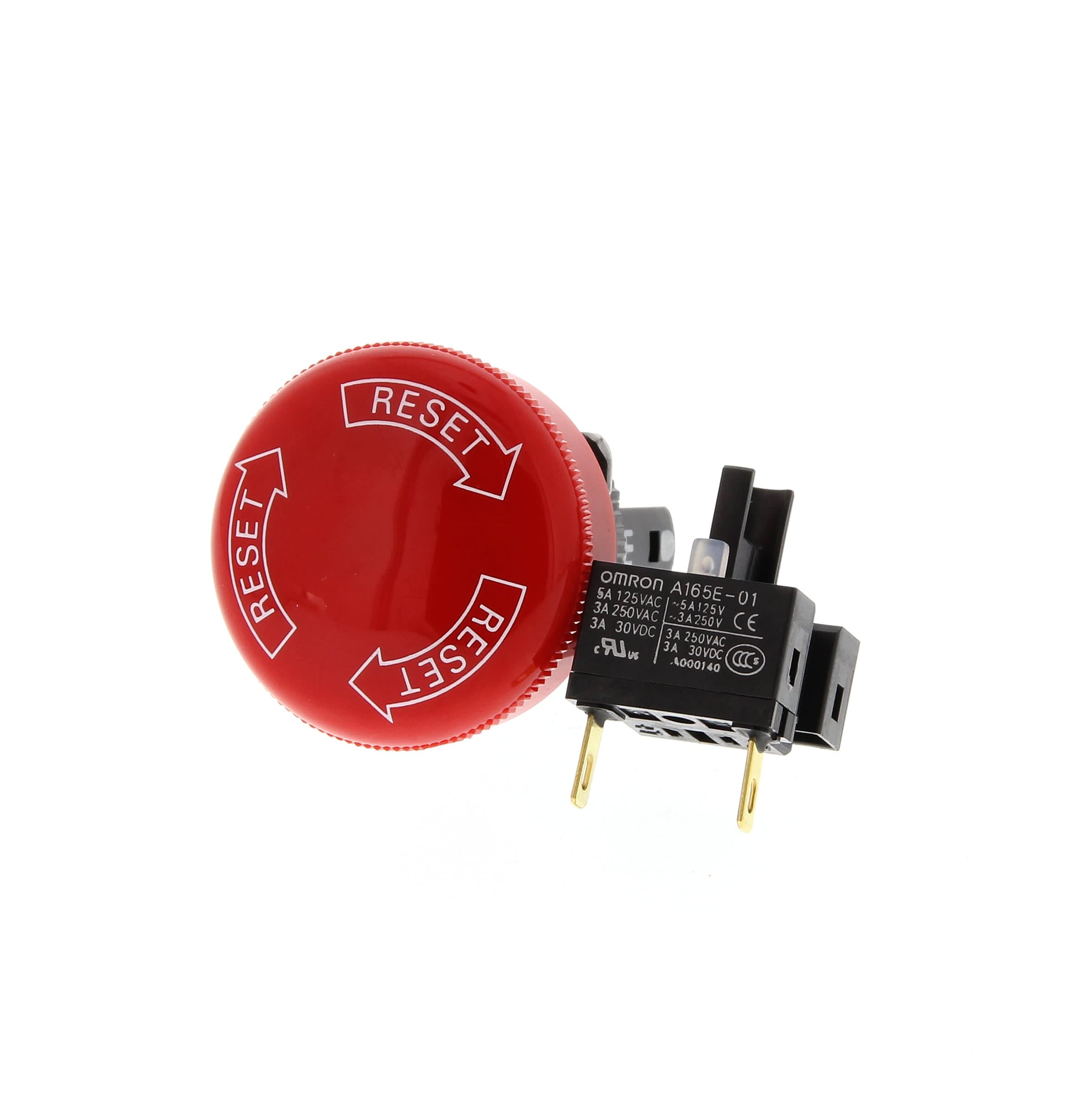 OMRON - OMRA165ES01-1421990 PULSANTE DIAM16 EMERGENZA 30MM 1NC NONLU
