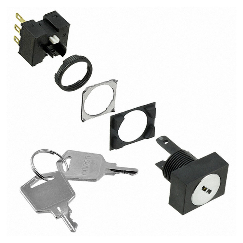 OMRON - OMRA165KJ2ML-160664 PULSANTE- CORPO SELETTORE A CHIAVE. RETT