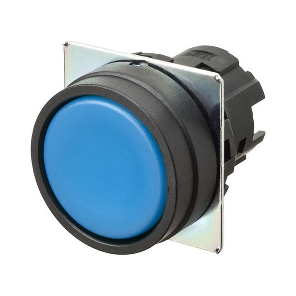 OMRON - OMRA22NZBNMNAA PULSANTE- PIATTO.MOMENTANEO. BLU OPACO.