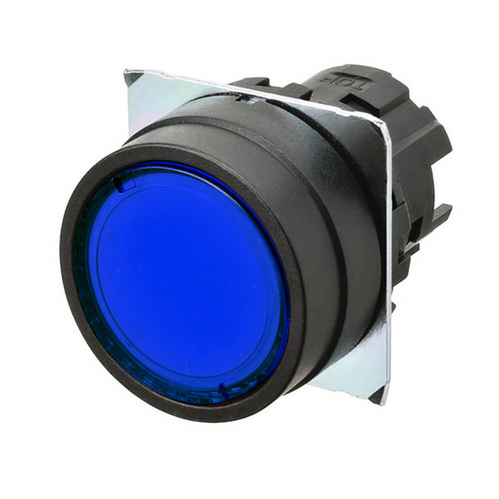 OMRON - OMRA22NZBNMTAA pulsante- Piatto. luminoso.momentaneo. blu