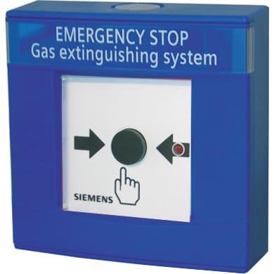 SIEMENS - BUILDING T - BCTA5Q00014486 DM1103-S PULSANTE BLOCCO SCARICA (BLU)