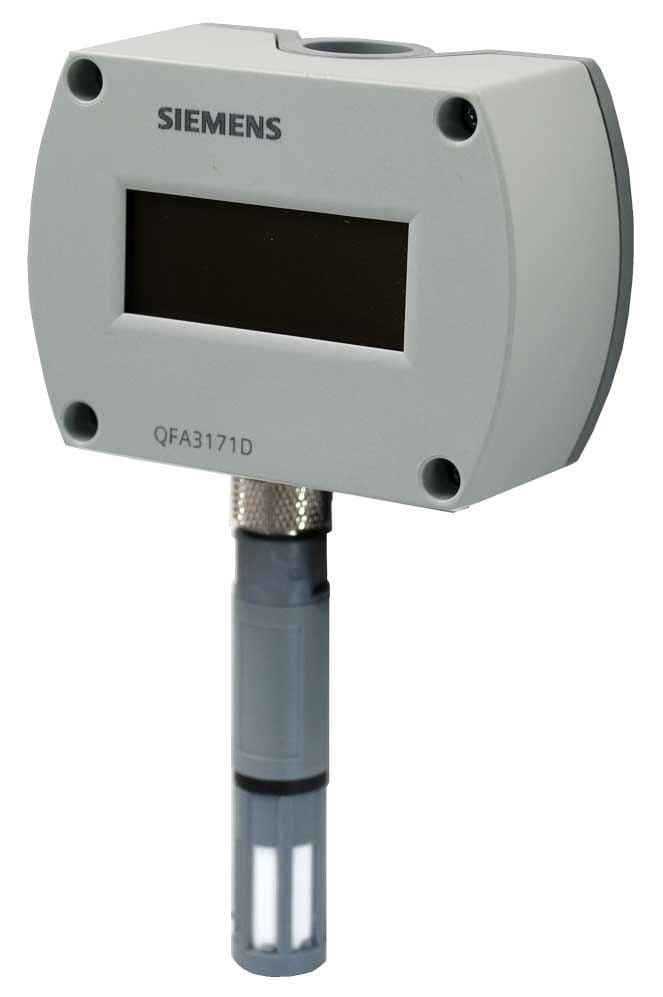SIEMENS - BUILDING T - BCTBPZ:QFA3160D SONDA UR E T AMBIENTE CON DISPLAY