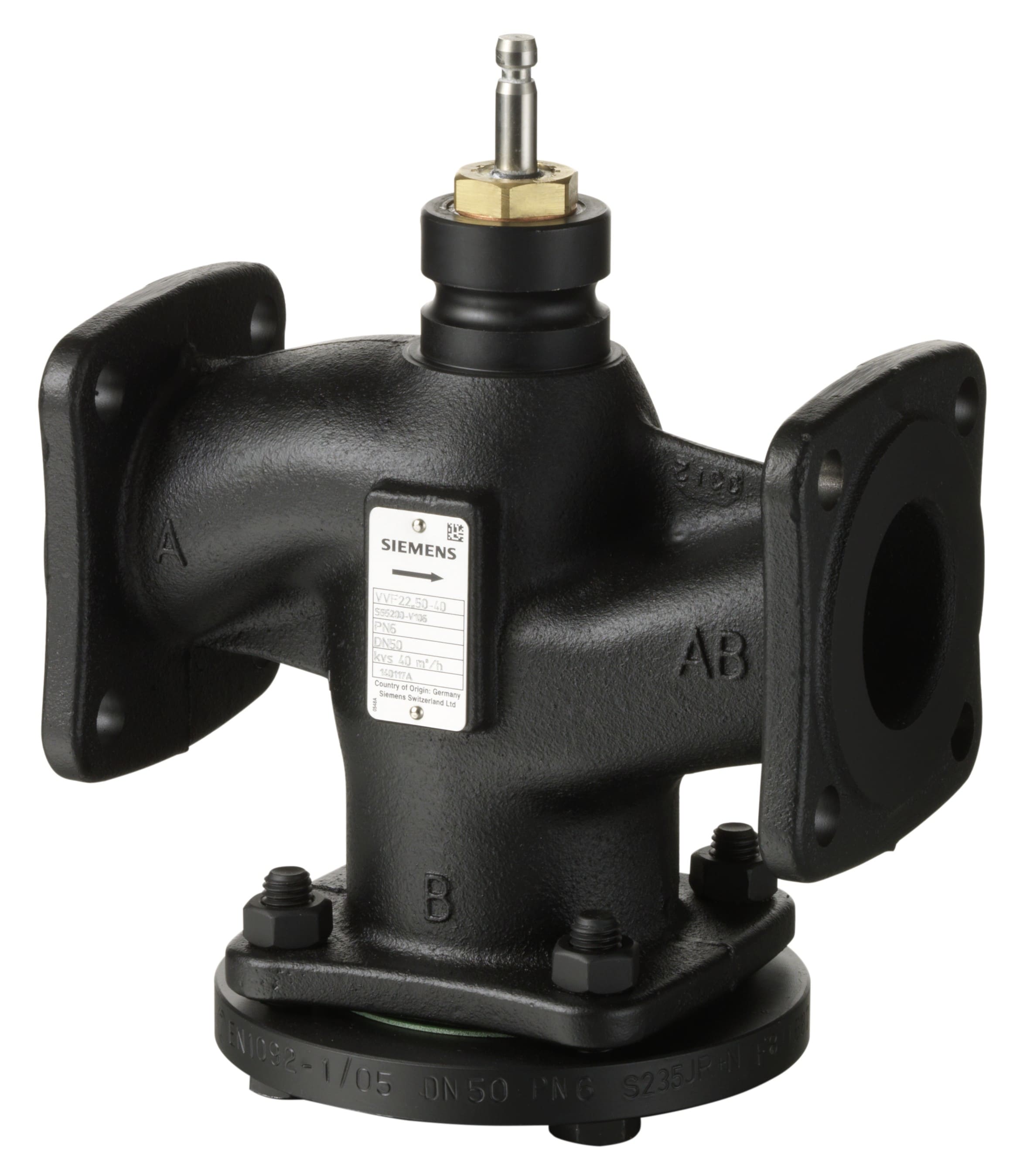 SIEMENS - BUILDING T - BCTS55200-V108 VVF22.80-100 VALV.2-VIE, PN6, DN80, KVS1