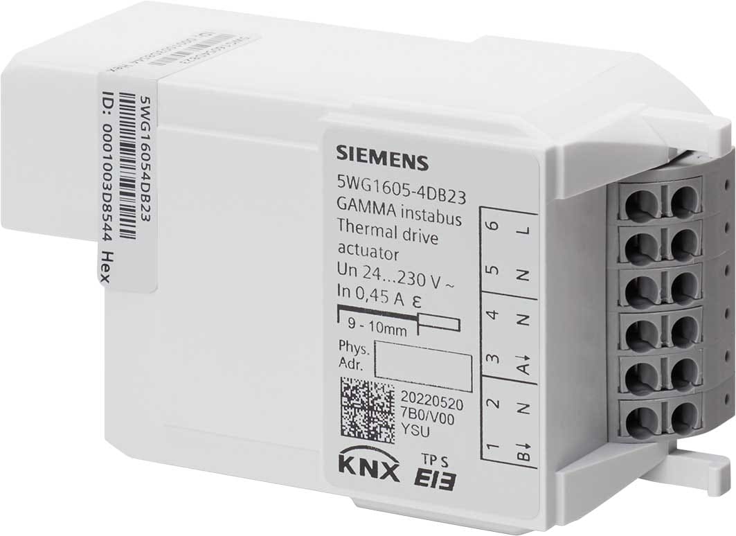 SIEMENS - BUILDING T - BCT5WG1605-4DB23 ATT.VAL.ELETTROTERMICHE RL 605D23 2CH