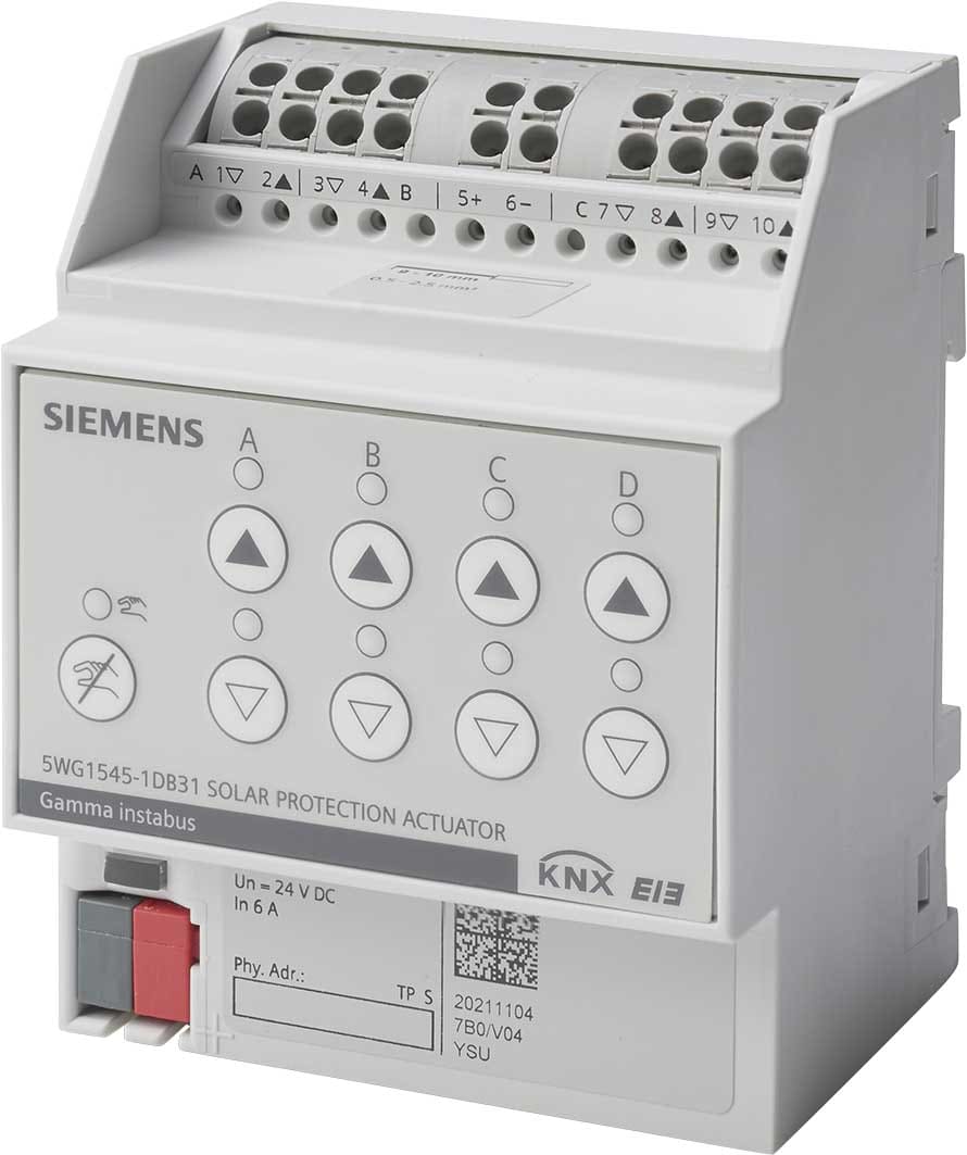 SIEMENS - BUILDING T - BCT5WG1545-1DB31 N 545D31 ATT.TAPPARELLE 4X24V DC 6A