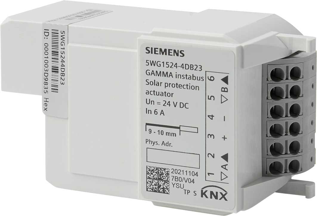 SIEMENS - BUILDING T - BCT5WG1524-4DB23 RL 524D23 ATT.TAPPARELLE 2X24V DC 6A
