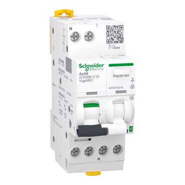 SCHNEIDER ELECTRIC - SNRA9TDFC610 AFDD Active iCV40N 1PN 10A C 30mA A-SI