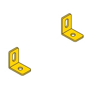 ABB SPA - ABBAL2000 N.2 STAFFE FISSAGGIO PARETE