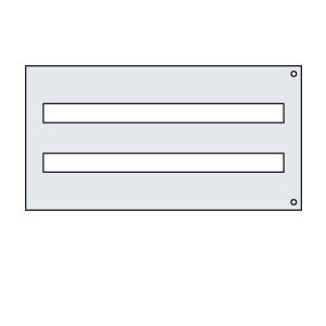 ABB SPA - ABBPM3648 PANNELLO MOD. H=300 CON CAVE PASSO 150MM