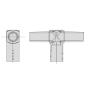 ARCLUCE SPA - ACL1099089X-21 ATTACCO T.PALO D60 ANG.90 DOPPIO