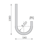 ARCLUCE SPA - ACL1099095X-21 BRACCIO CURVO D60 UP