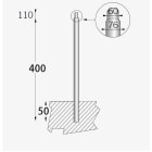 ARCLUCE SPA - ACL1097017X-12 PALO CIL. D76 4,0M C/RID.60X110 C/FIN.