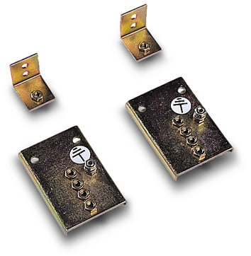 CONCHIGLIA - CON095759627 Acc. Serie GRAFI - Coppia staffe per profilati DIN per GRAFI 7/9, regolabili in profondità