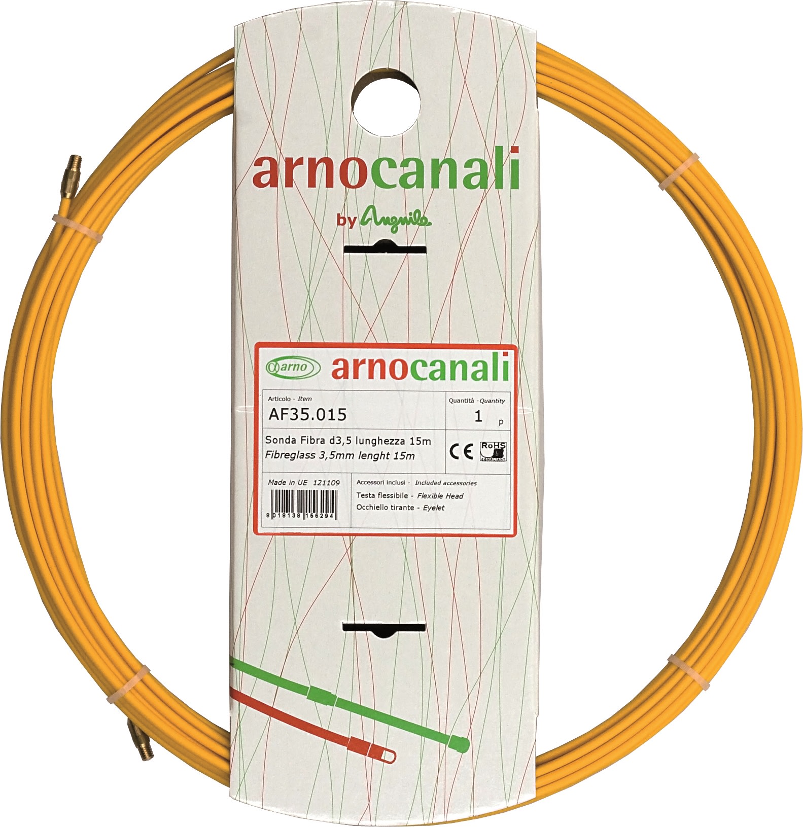 ARNOCANALI SPA - ARNAF35.025 SONDA FIBRA VETRO D3,5 L25 M
