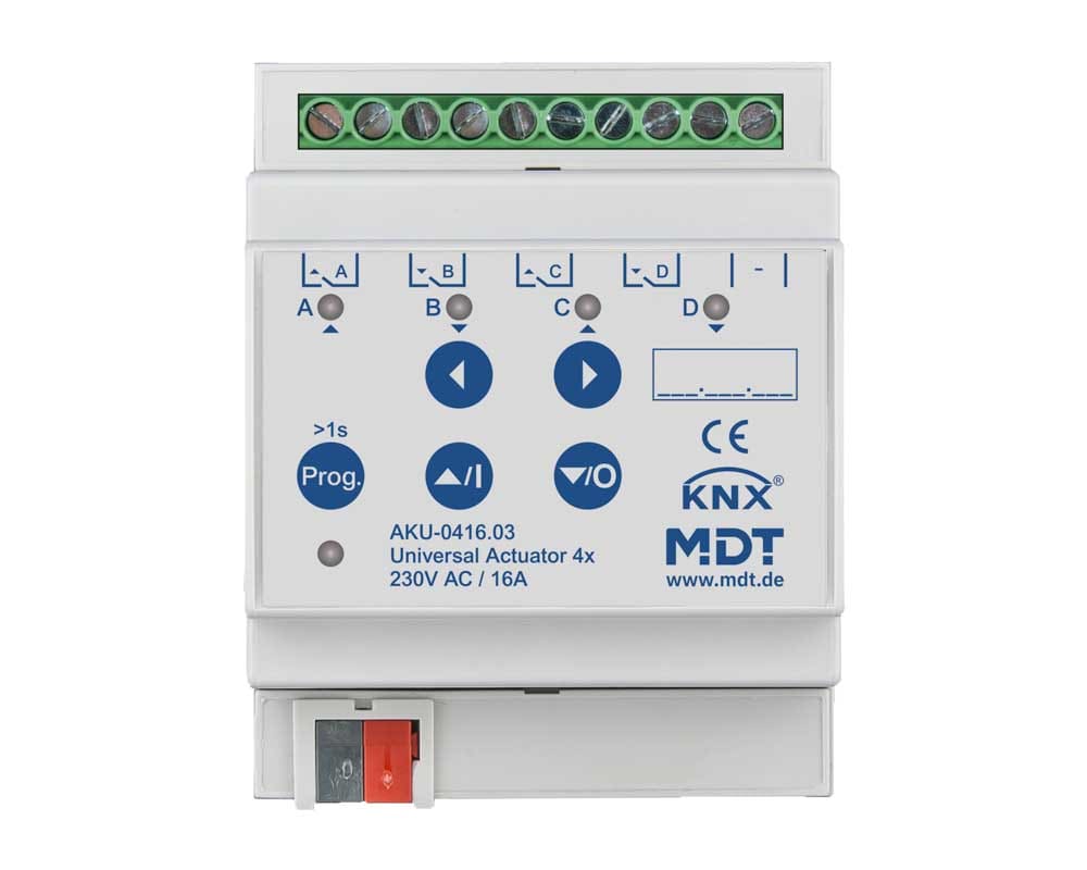 MDT ITALIA SRL - EYGAKU-0416.03 Attuatore KNX Universale 4 canali,16A,230V