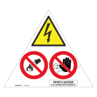 GRAFOPLAST SRL - GRALC15110P1 PERICOLO E DIVIETO - PVC 350MM 1PZ/FG