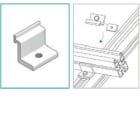 ALUSISTEMI - ALUATL055.02 MORSETTO FERMALONGHERONE IN ALLUMINIO 45