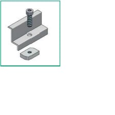 ALUSISTEMI - ALUATL004.8040 MORSETTO FINALE FISS. PANNELLI - CON VIT