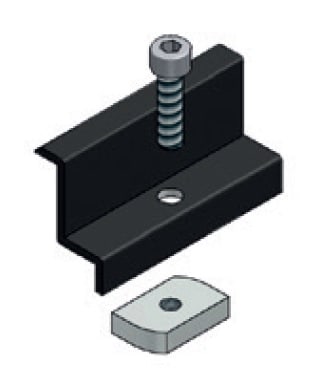ALUSISTEMI - ALUATL004.8032-N MORSETTO FINALE FISS. PANN. - CON VITE +