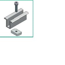 ALUSISTEMI - ALUATL006.80.3438 MORSETTO CENTRALE FISS. PANN. - CON VITE