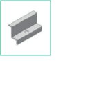 ALUSISTEMI - ALUATL021.8044 MORSETTO FINALE FISS. PANNELLI - SENZA V