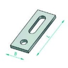 ALUSISTEMI - ALUATL023.M12 PIASTRINAPERELEMENTIFILETTATI-M12(IN