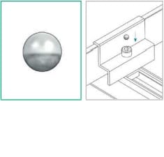 ALUSISTEMI - ALUATL032 SFERE DI RITEGNO ANTIRAPINA -IN INOX