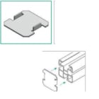 ALUSISTEMI - ALUATL047.4545 TAPPO COPRIFORO PER PROFILO 45X45