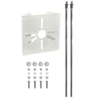 UNIERRE SRL-UNISTAB - URRAM1957FB STAFFA ACCIAIO 107X107X2MM-BIANCO-PALI D