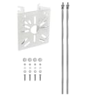 UNIERRE SRL-UNISTAB - URRAM2955FB STAFFA ACCIAIO 120X140X2MM -BIANCO-PALI