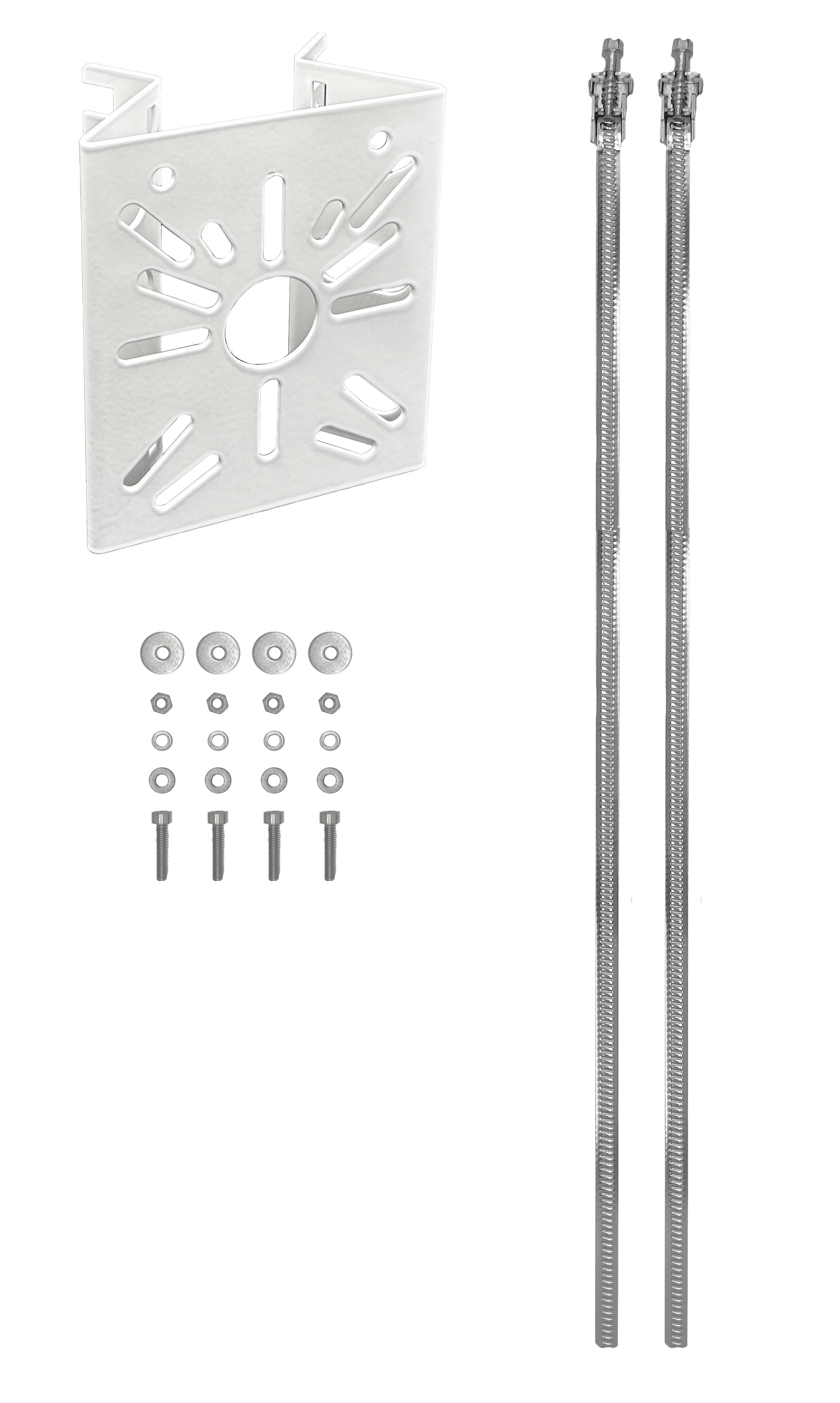 UNIERRE SRL UNIPERSO - URRAM2956FB STAFFA ACCIAIO 120X140X2MM -BIANCO-PALI