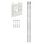 UNIERRE SRL-UNISTAB - URRAM2956FB STAFFA ACCIAIO 120X140X2MM -BIANCO-PALI